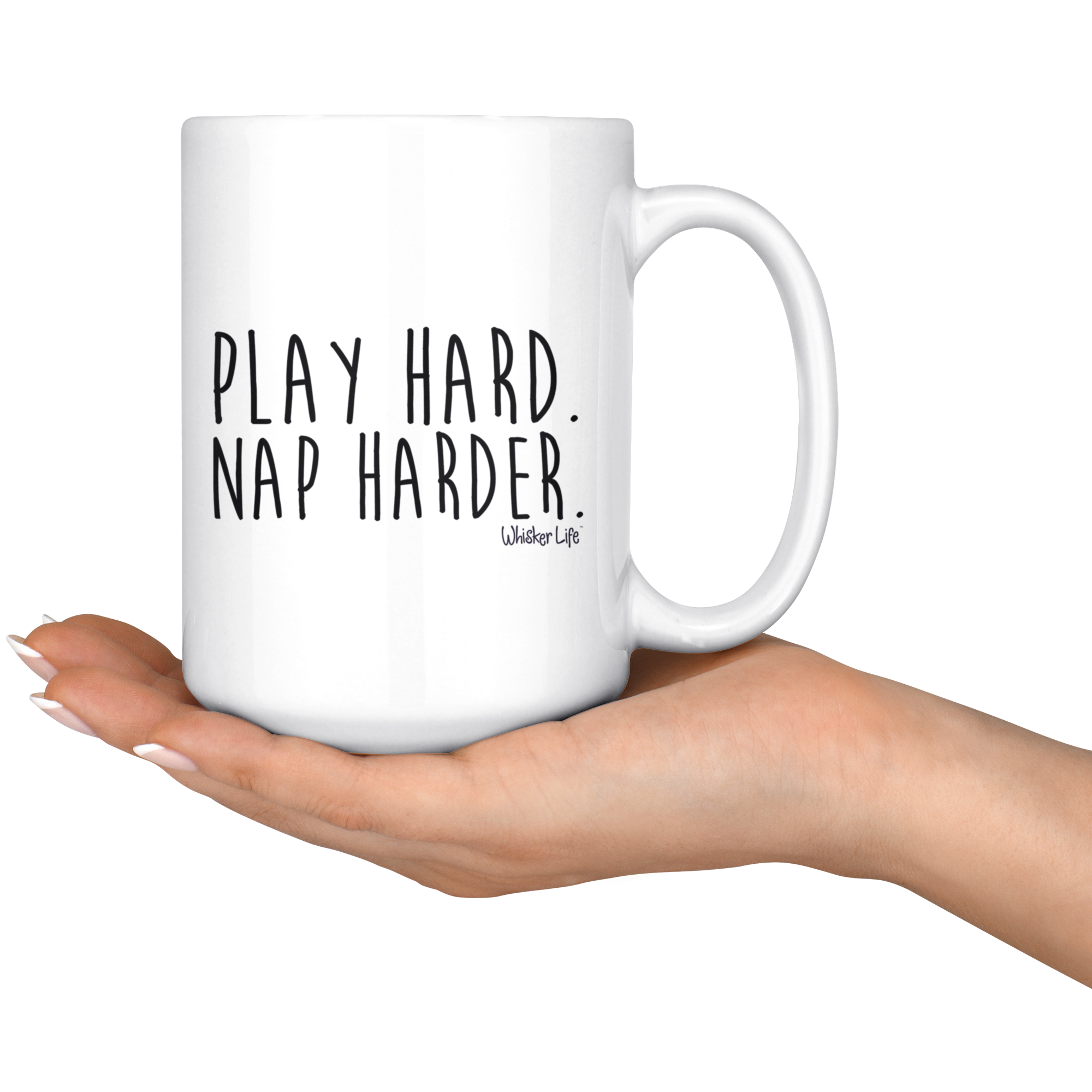 Play Hard. Nap Harder. - Large 15oz Coffee Mug