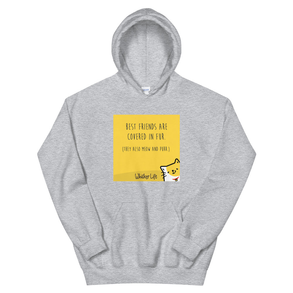 Best Friends Are Covered In Fur - Block Style Unisex Hoodie