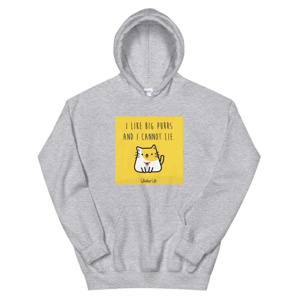 I Like Big Purrs and Cannot Lie - Block Style Unisex Hoodie