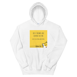 Best Friends Are Covered In Fur - Block Style Unisex Hoodie