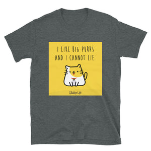 I Like Big Purrs and Cannot Lie - Block Style Short-Sleeve Mens T-Shirt
